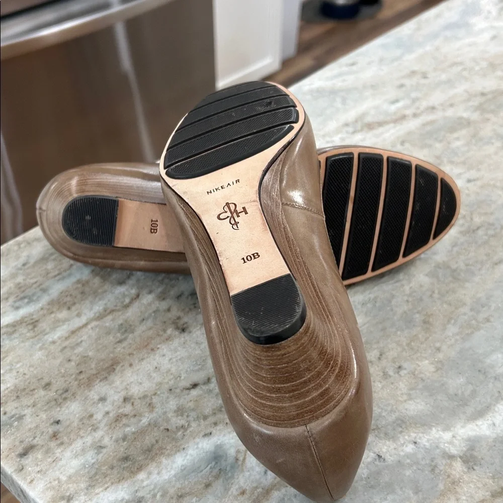 Cole Haan Nike Air nude tan wedge shoes size 10B - Picture 9 of 12